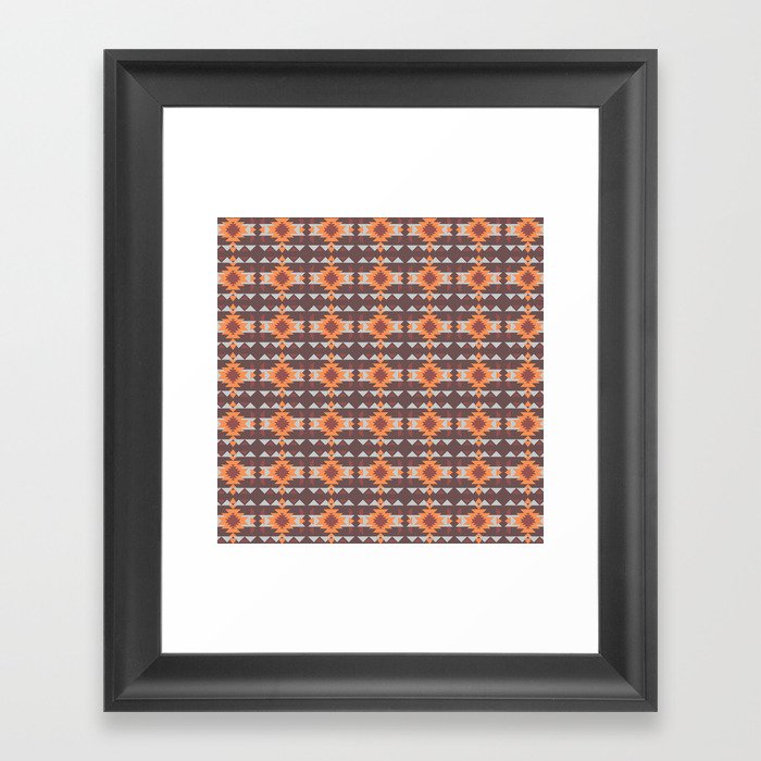 Navajo Pattern Framed Art Print