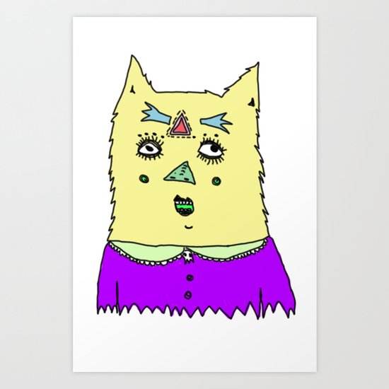 gato magico#3 Art Print
