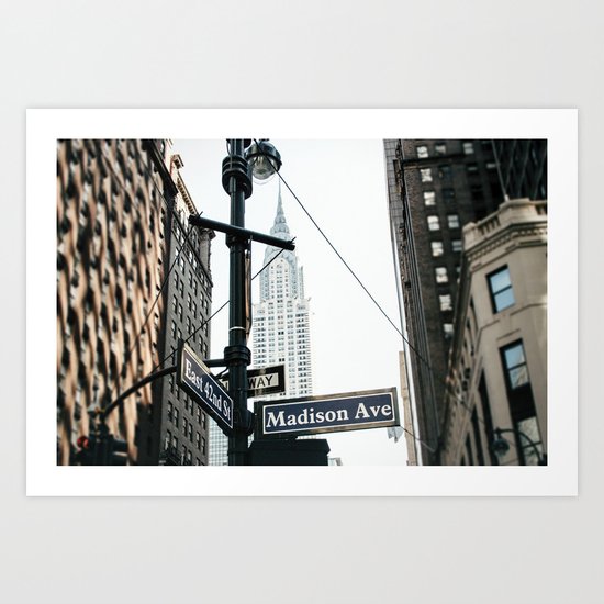 Madison Ave Art Print