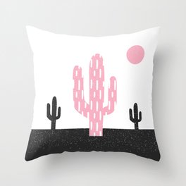 Boho cactus Throw Pillow