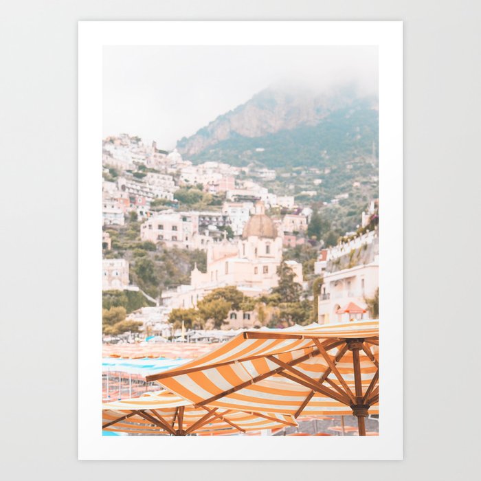 Positano, Italy Summer Time Photography Art Print