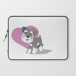 Miniature Schnauzer Puppy Dog Adorable Baby Love Laptop Sleeve