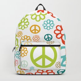 Retro Hippy Pattern Backpack