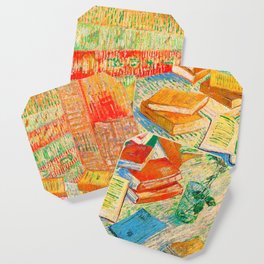 Van Gogh Still Life with French Novels Coaster