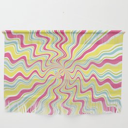 Crazy pastel rays Wall Hanging