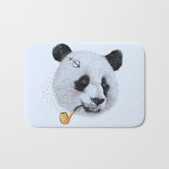 Panda Sailor Bath Mat