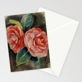 camellias Stationery Card