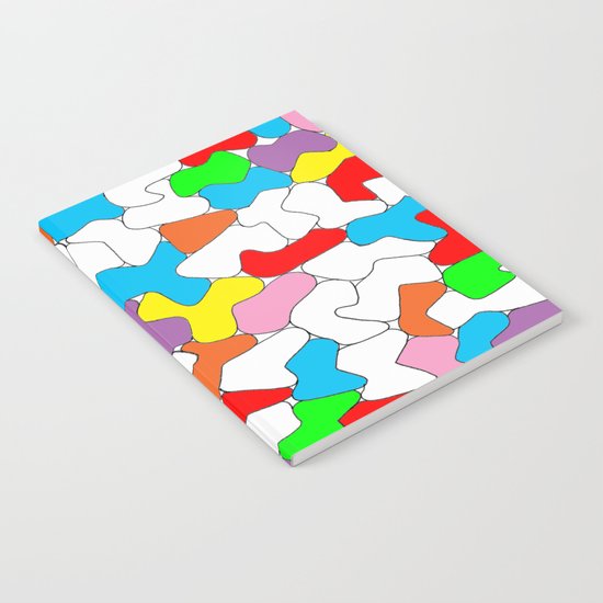 Multi-colored Shapes Notebook