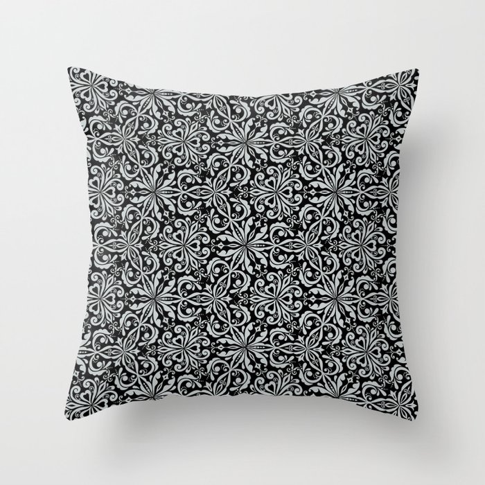 Seamless Victorian Pattern  Throw Pillow