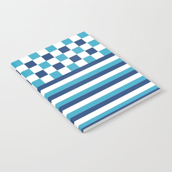 Blue summer stripes Notebook