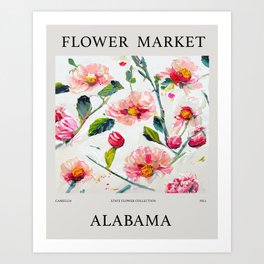 Alabama Flower Market Art Print