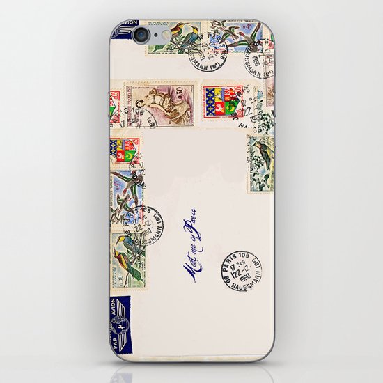 French Postage, meet me in Paris iPhone Skin