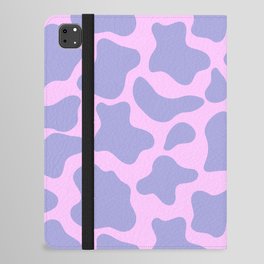 Aesthetic Cow Print Pattern - Maximum Blue Purple and Shampoo iPad Folio Case