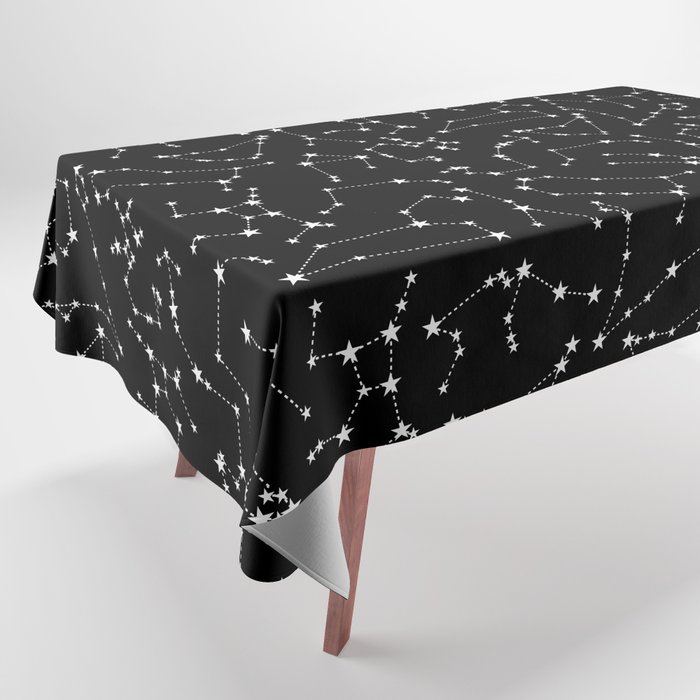 Zodiac Star Constellations Pattern Tablecloth