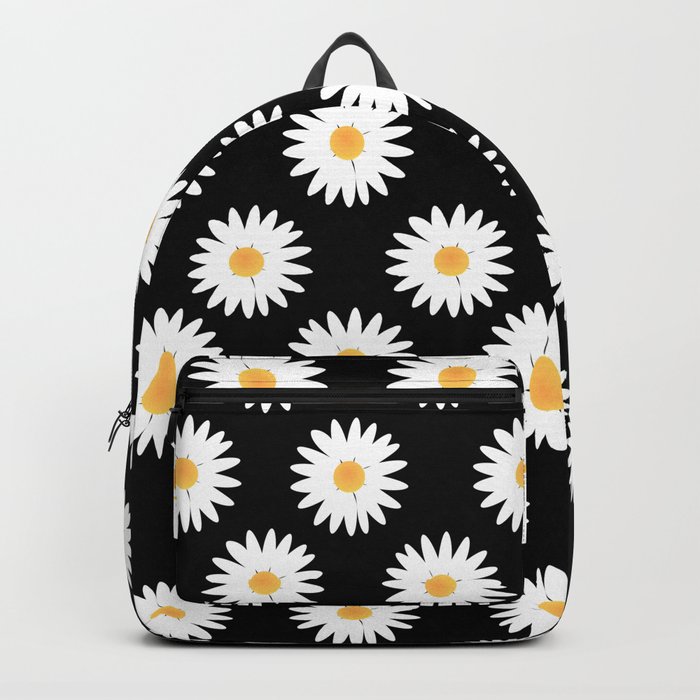 Daisy black pattern Backpack