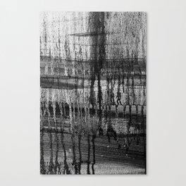 Grayscale Stains Canvas Print