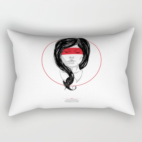 Whispers & Tongue Rectangular Pillow