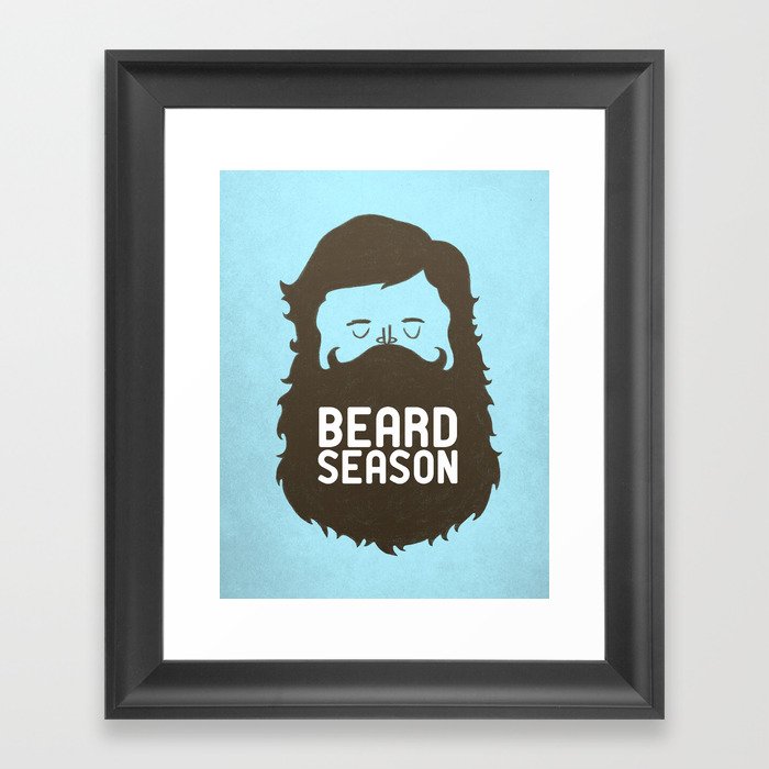 Beard Season Framed Art Print