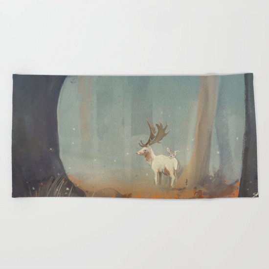 Deer Beach Towel