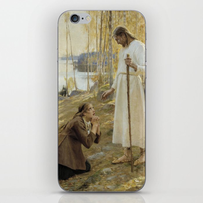 Albert Edelfelt - Christ and Mary Magdalene iPhone Skin