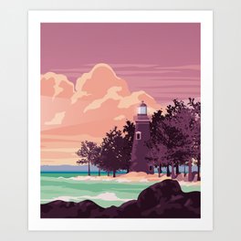 Marblehead Lighthouse Art Print