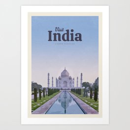 Visit India Art Print