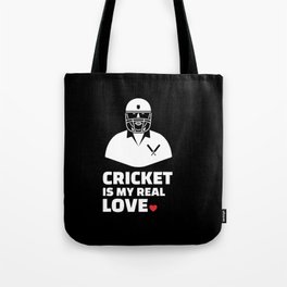 I love cricket Stylish cricket silhouette design for all cricket lovers. Tote Bag