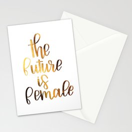 The Future is Female Stationery Card
