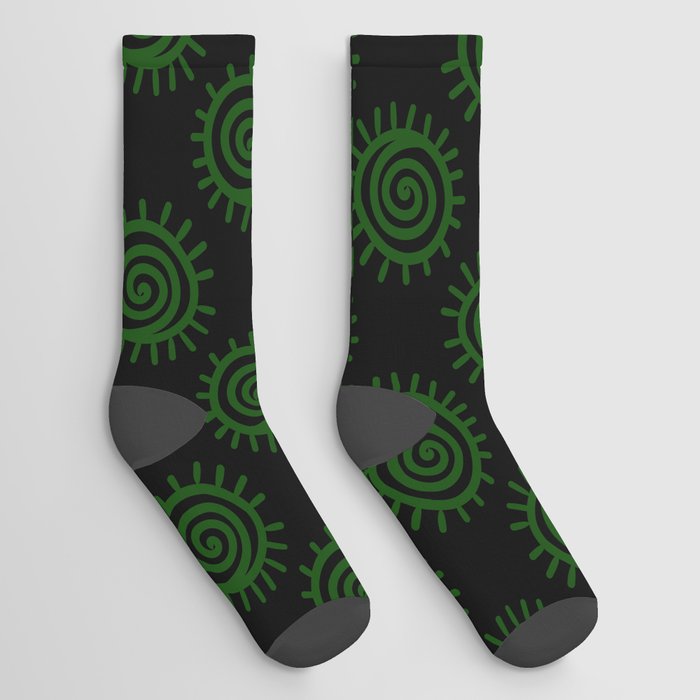 Shamanic healing symbol pattern 7 Socks