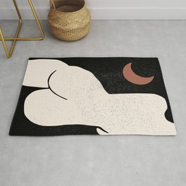 Abstract Female Nude Body Area & Throw Rug