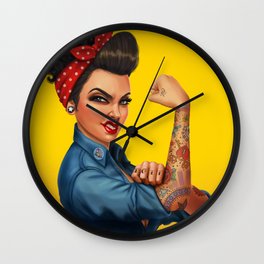 Rosie the Riveter Wall Clock