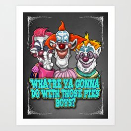 Killer Klowns Art Print | Illustration, Pop Art, Movies & TV 