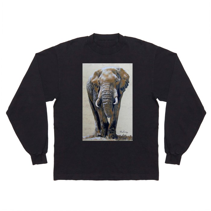 African Elephant Long Sleeve T Shirt