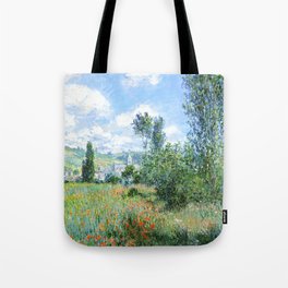 100% Soft Cotton Claude Monet Natural Color & Eco-Friendly Unique Water Lilies and Japanese Bridge Painting Custom Printed Tote Bag Custom Shoulder Re-Usable & Stylish Handbag For Every Day Use 