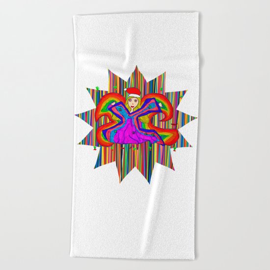 Star Fairy | Christmas Spirit Beach Towel