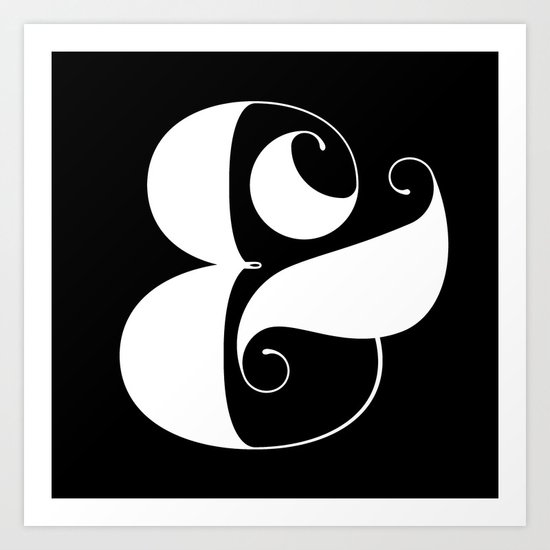 Inverse Ampersand Art Print