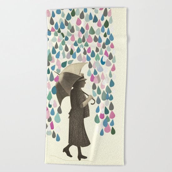 Rain Dance Beach Towel