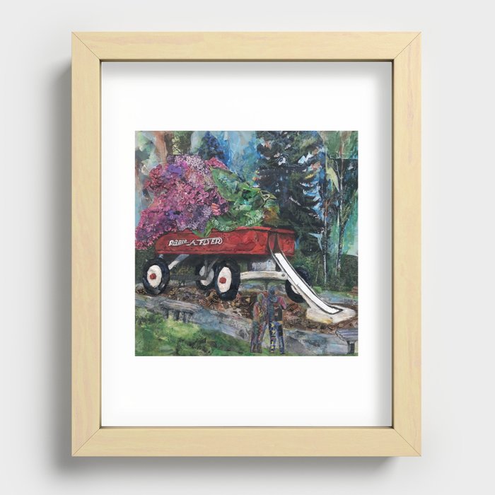 Lilac City 1 - Red Wagon, Riverfront Park  Recessed Framed Print