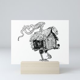 Baba Yaga's hut Mini Art Print