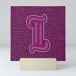 Type Art: Letter I Mini Art Print