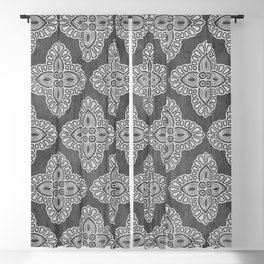 Grey pattern 0007 scale 3 Blackout Curtain