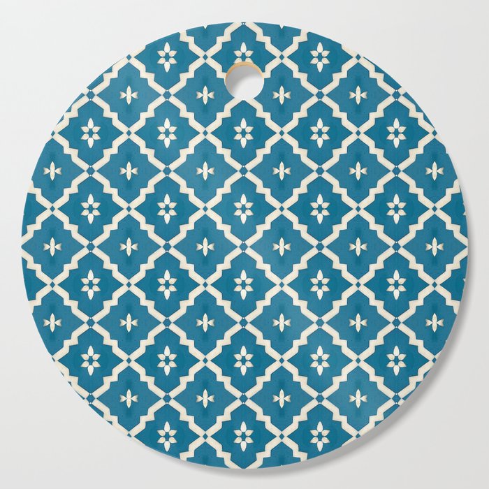 Camelbone Turquoise Flower Cutting Board