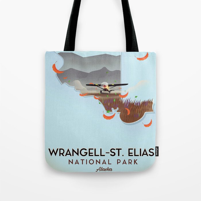 Wrangell-St. Elias National Park Alaska poster Tote Bag