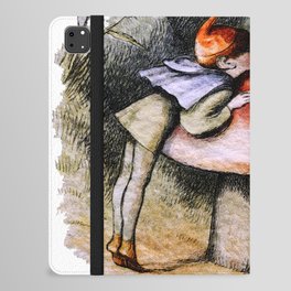 Elf and Fairy Kissing on a Mushroom  iPad Folio Case