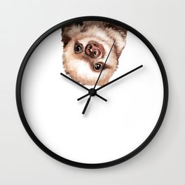 Baby Sloth Wall Clock