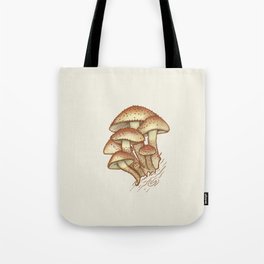 Mushroom Illustration Tote Bag