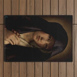 The Virgin Dolorosa Our Lady of Sorrows Outdoor Rug