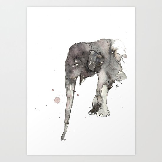 Elephant. Art Print