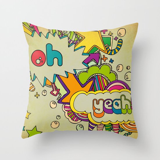 Yeah Yeah! Throw Pillow