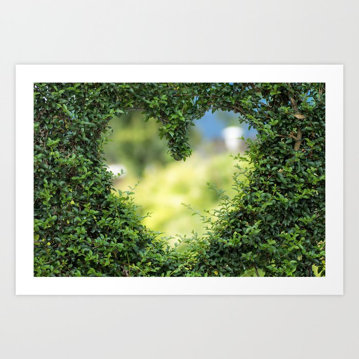 Heart In Nature Coeur Dans La Nature Art Print By